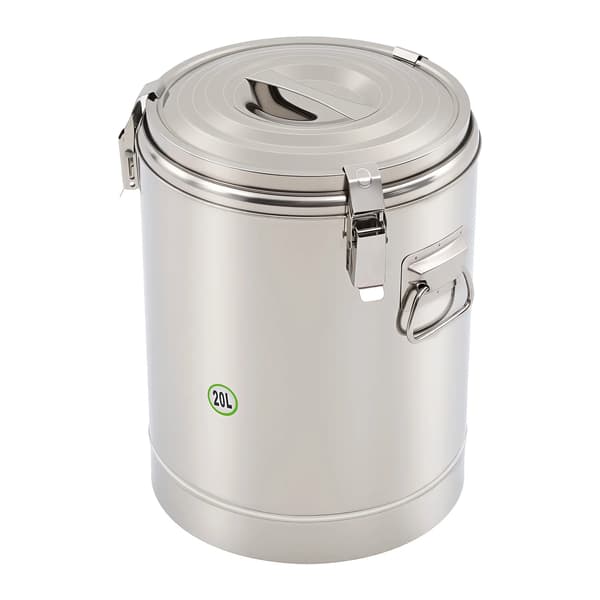 Madbeholder, 20L kapacitet, høj kvalitet isolering,Sølv