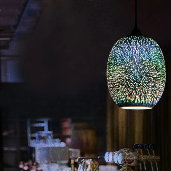 Krona, 3D Glasdesign, Justerbar Höjd,Silver