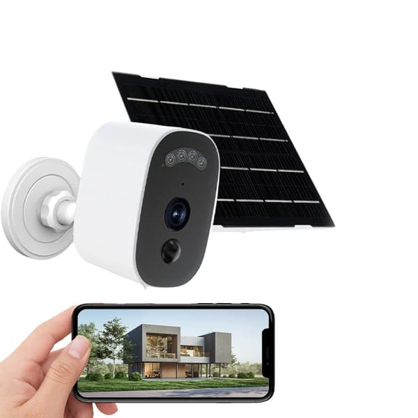 Säkerhetskamera, solenergidriven, tvåvägsljud,3MP KAMERA