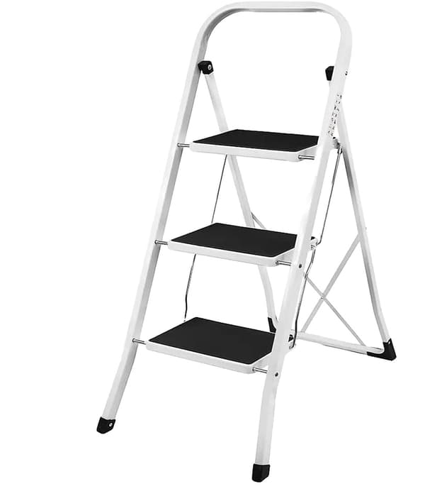 Stegpall, Fällbar Design, Säkerhetsfunktioner,3 steg