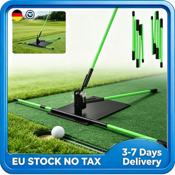 Golfjusteringsstav, Justerbar längd, Hållbar konstruktion,grön