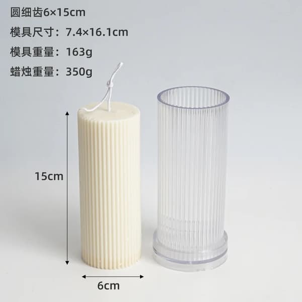 Stearinlysform, Holdbart Plastik, Brugervenligt Design,83000493