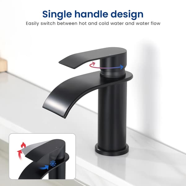 Vaskeskuffe, Elegant Design, Holdbar Konstruktion,G3/8, Sort