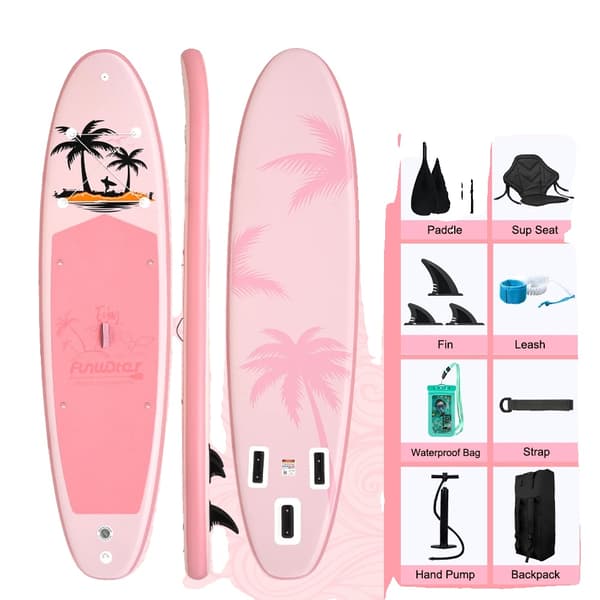 Oppustelig Paddle Board, Holdbart Materiale, Ideel til Vandaktiviteter,SUPFW37B
