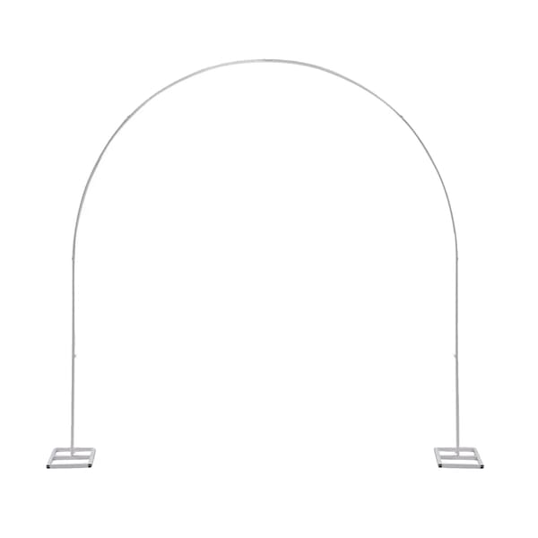 Bröllopsbåge, Böjd Design, Hållbar Järnkonstruktion,VIT, L