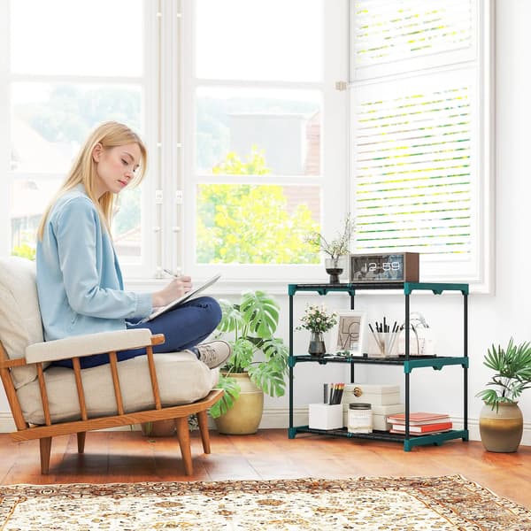 Plantebord, 3-lags design, rustfrit stål konstruktion,hær grøn