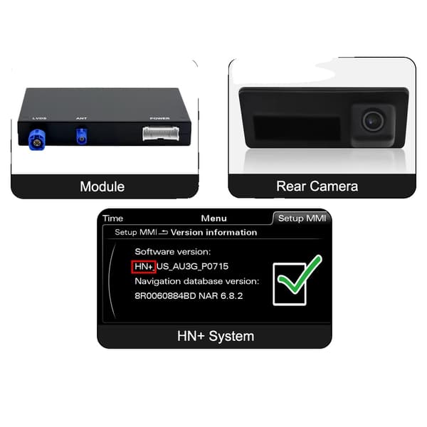 Gränssnittsadapter, trådlös CarPlay, Android Auto-kompatibilitet, HN++CAM