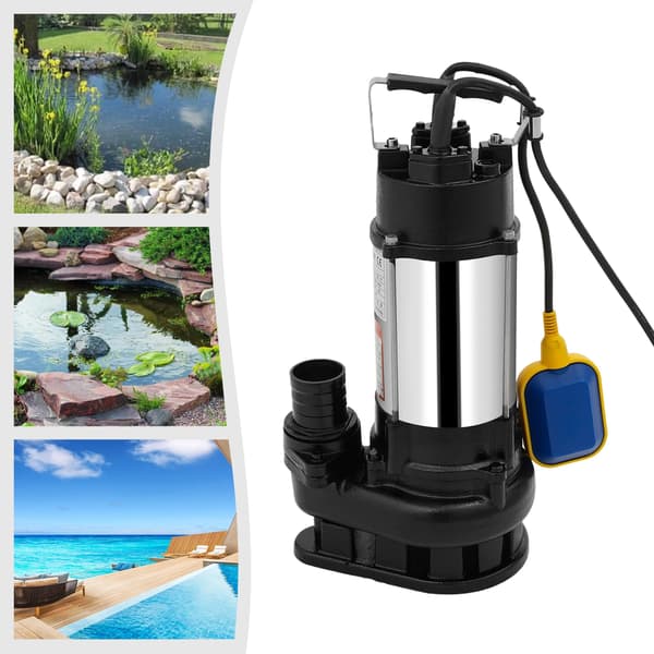 Undervands Sump Pumpe, Høj Flow Rate, Automatisk Drift,sort, 220V