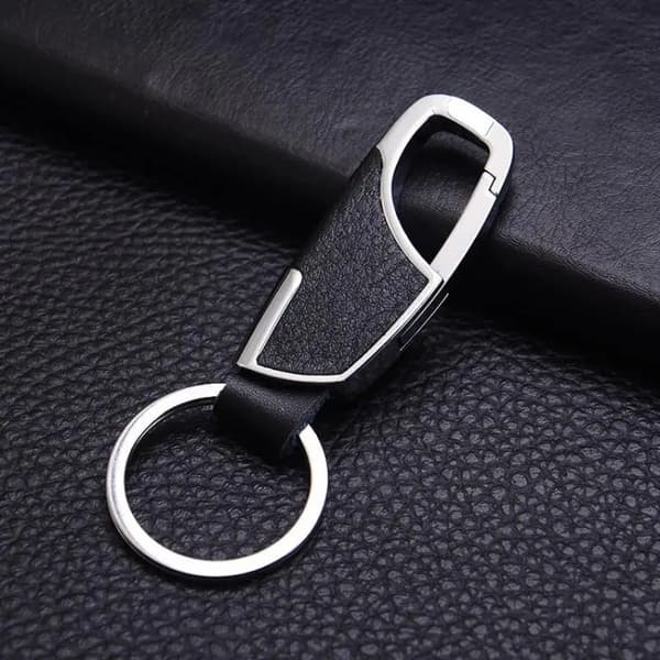 Nøglekæde, Holdbar Zinklegering, Stilfuldt Læderdesign,C