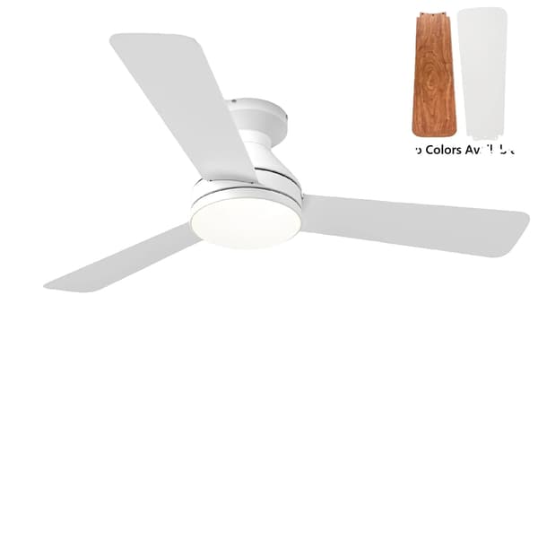 Loftventilator, Moderne Design, Justerbart Lys,42-tommer Hvid
