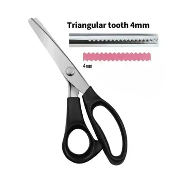 Syrscissors, Tandad kant, Ergonomisk design,Triangulär Tand 4MM