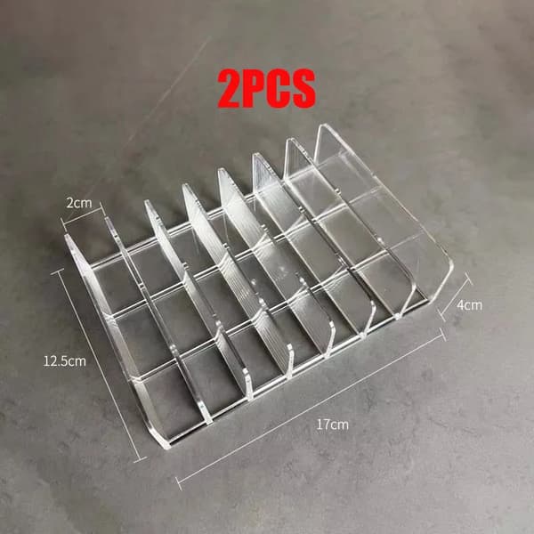 Förvaringsbricka, Mångfackdesign, Hållbar Plastkonstruktion,2st L