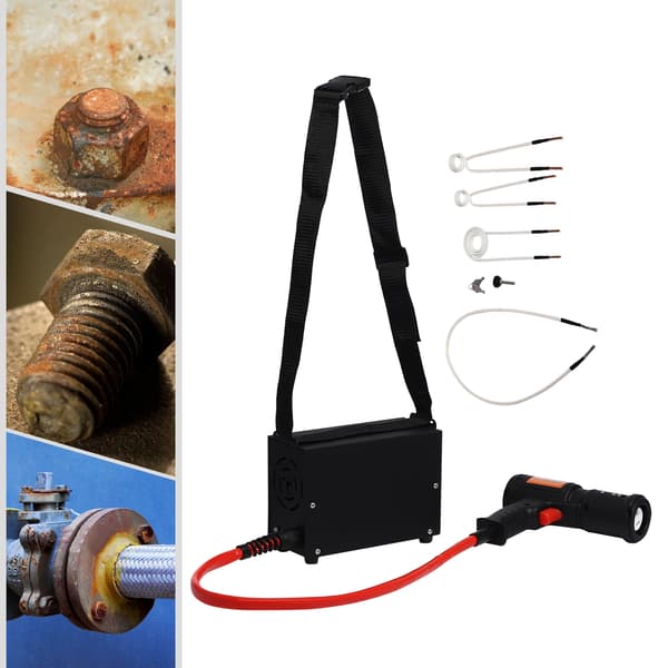 Induktionsvarmer Kit, 1,5KW Effekt, Tre Induktionsspoler,sort