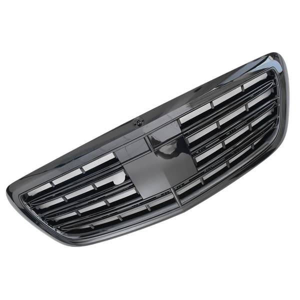 Frontbumpergrill, Holdbart Plastik, Nem Installation,sort