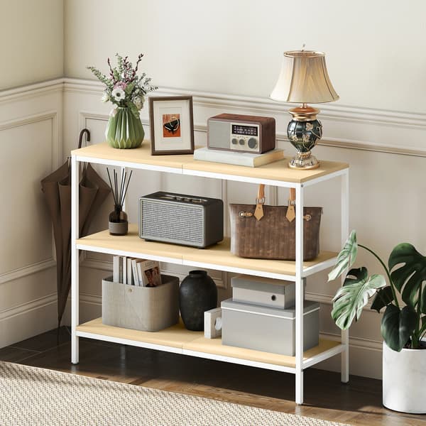 Konsolbord, Minimalistisk Moderne Stil, Åbne Hylder,HVID