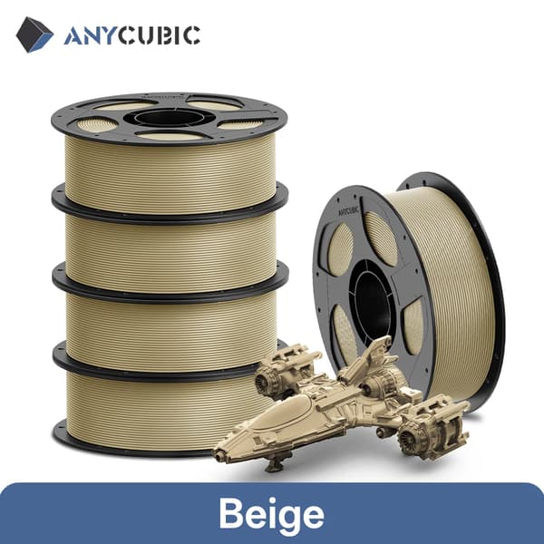 3D Printfilament, PETG Material, Stødresistent,5kg beige