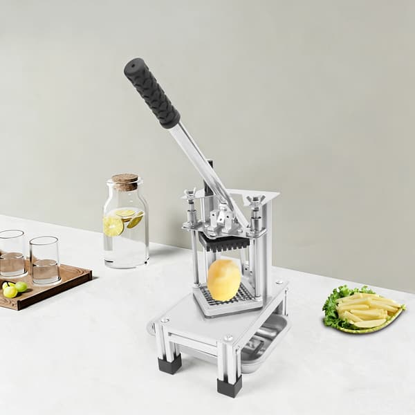 Pommesfritskærer, Rustfrit Stål, Udskiftelige Blade,Sølv