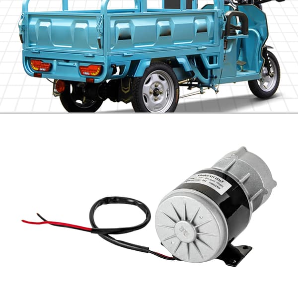 Elektrisk motor, 250W effekt, 12V spänning,Silver