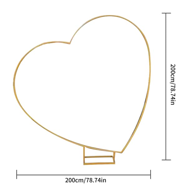 Ballonbue Stativ, Elegant Design, Nem Opsætning,2 × 2 m-b, pe Hjerte 2 × 2 m