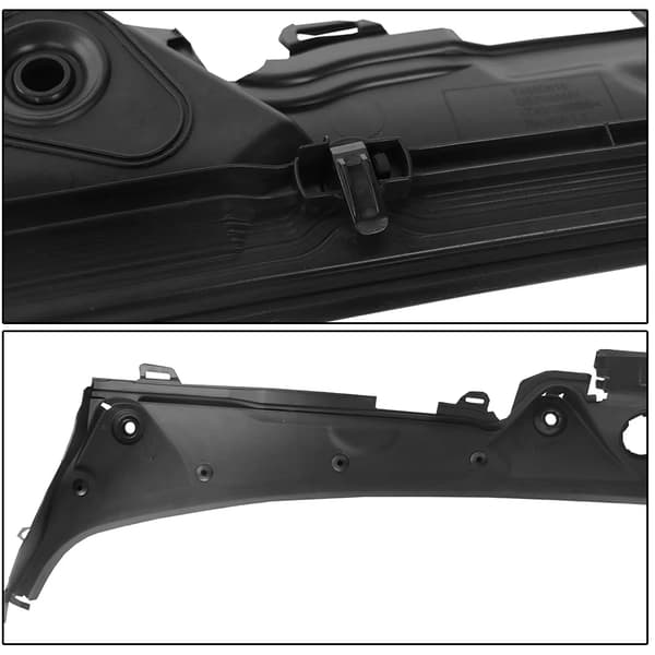 Vindueskappepanelgitter, Holdbar ABS-konstruktion, Motorbeskyttelse,sort