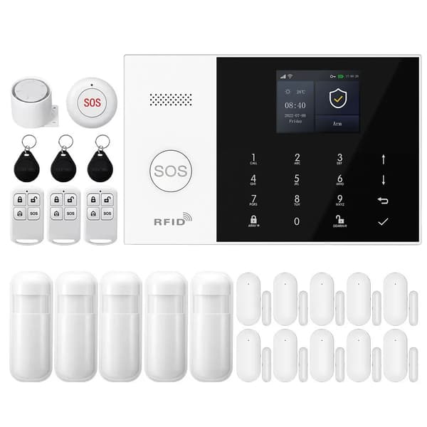 Säkerhetssystem, Smart Integration, Realtidsvarningar,4G WiFi Kit F