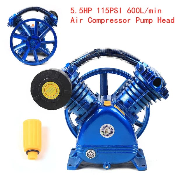 Luftkompressor Pump, Dubbel Cylinder, Hög Effektivitet,220V