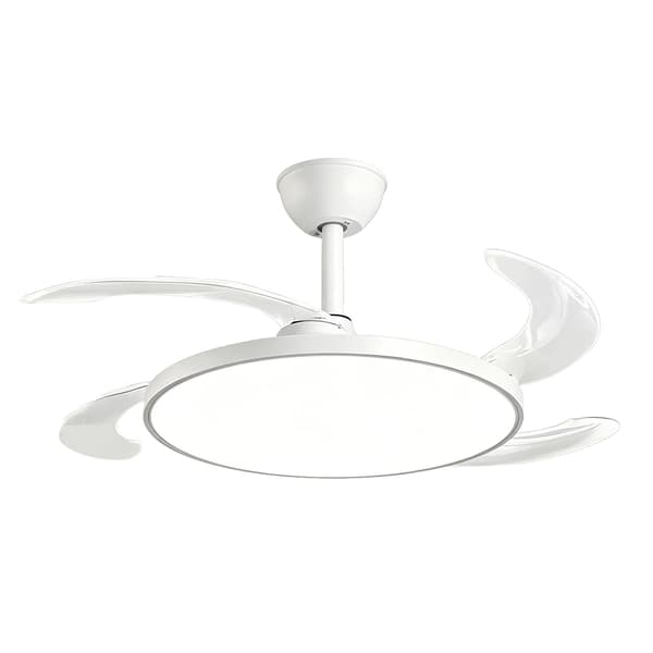 Loftventilator, Dæmpbar LED-lys, Stille drift,HVID