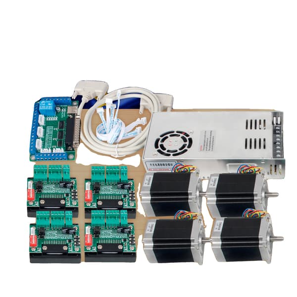 CNC Controller Kit, 3/4 Akse Konfiguration, Steppermotor Kompatibilitet,4 akse sæt