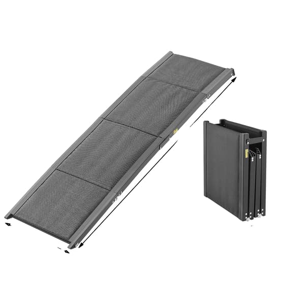 Hund Ramp, Foldbart Design, Skridsikker Overflade,71x20tommer