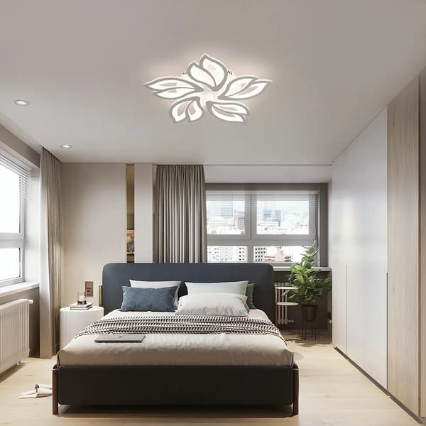 Loftlampe, Dæmpbar, Stilfuld Petal Design,HVID