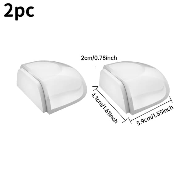 Dørstopper, Lydresistent, Selvklæbende Design,2pc