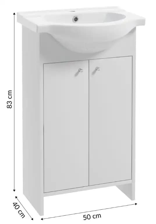 Badeværelsesskab, Moderne Design, Kompakt Opbevaring,HVID