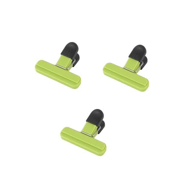 Påseklämmor, Lätt Grepp, Miljövänlig Design,S - 3Pcs Grön