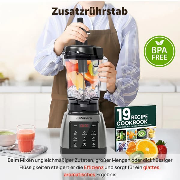 Stand Mixer, 2000 Watt Motor, 2L Kapacitet,sort, EU stik