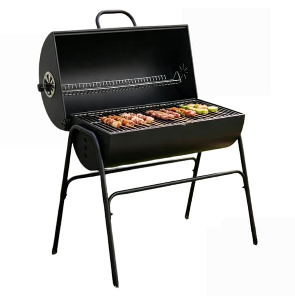 Røgrør, Hexagonal Design, Praktisk Grilltilbehør,Sort