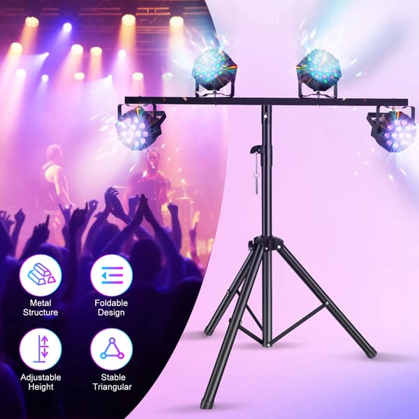 Tripod Stativ, Justerbar Højde, Robust Konstruktion,Sort