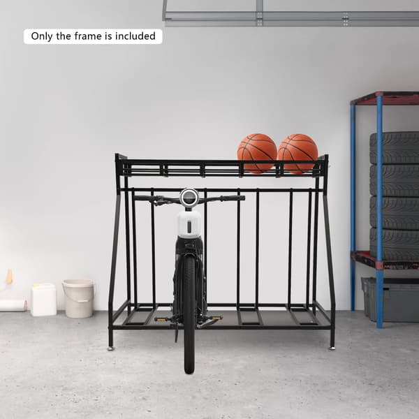 Cykelstativ, 4 Parkeringspladser, Holdbar Konstruktion,Sort