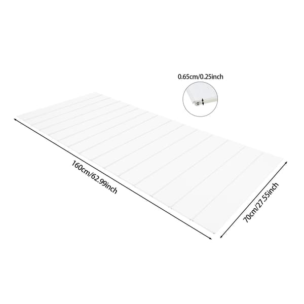 Badkarsskydd, Fällbar Design, Hållbart Material,VIT