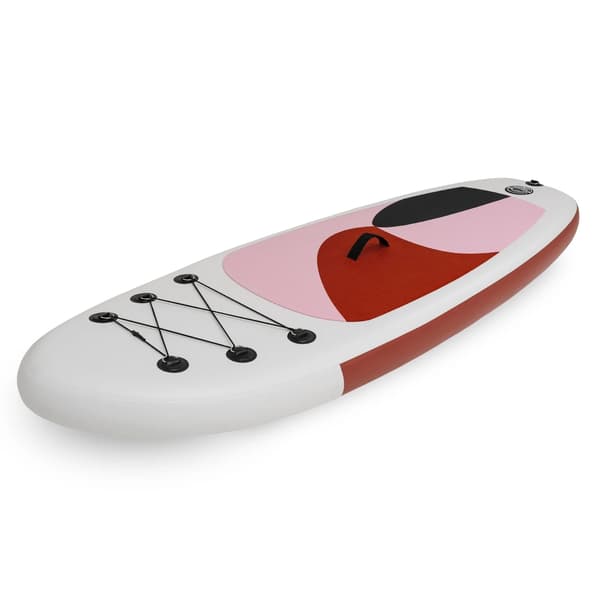 SUP-bräda, hållbart PVC-material, stabilitet för nybörjare,Rosa