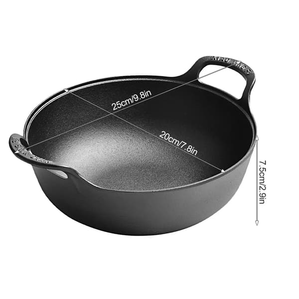 Gryta, Gjutjärn, Miljövänlig Design,svart