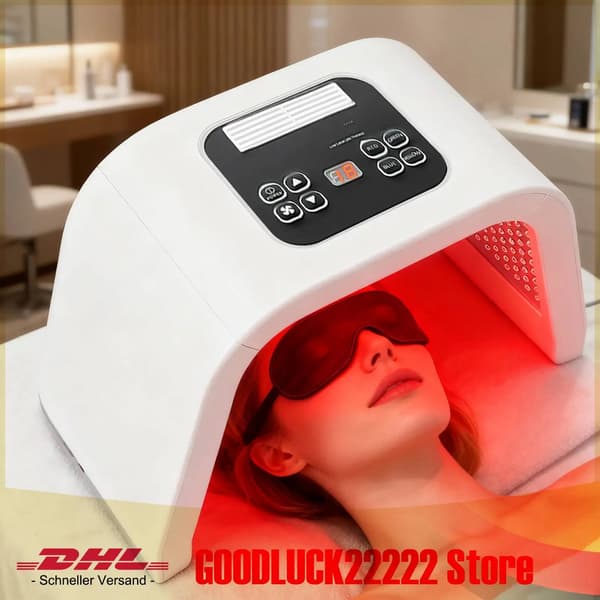 LED Ansigtsmaske, 7 Farver Lys Terapi, Hudfornyelse,HVID