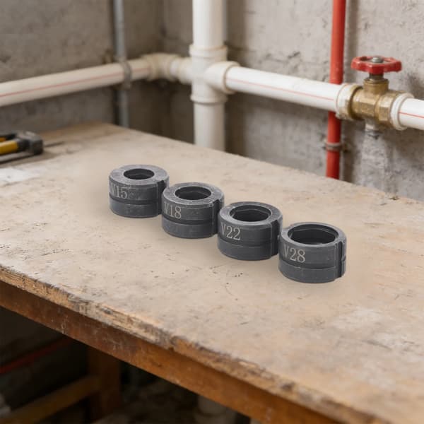 Rörkrimpverktyg, Hållbart Cr45 Stål, 4 Delars Set,svart