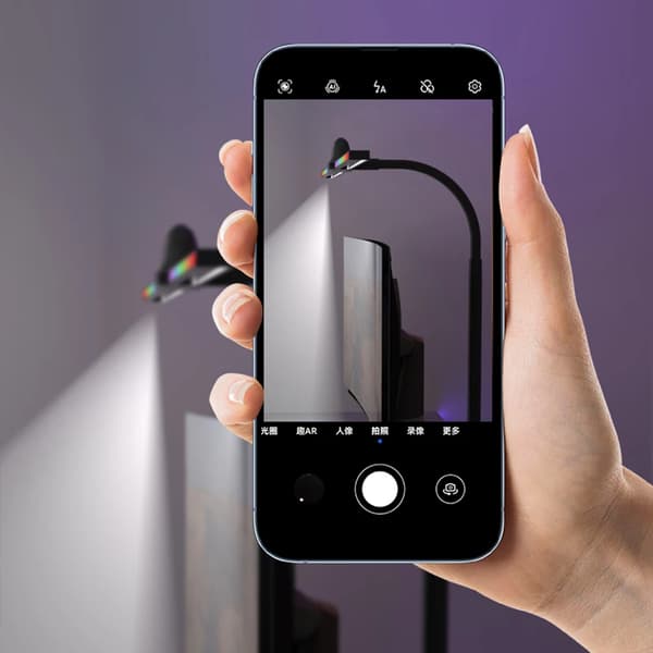 Smart LED Skrivebordslampe, Justerbare Farvetemperaturer, Bevægelsessensor,sort