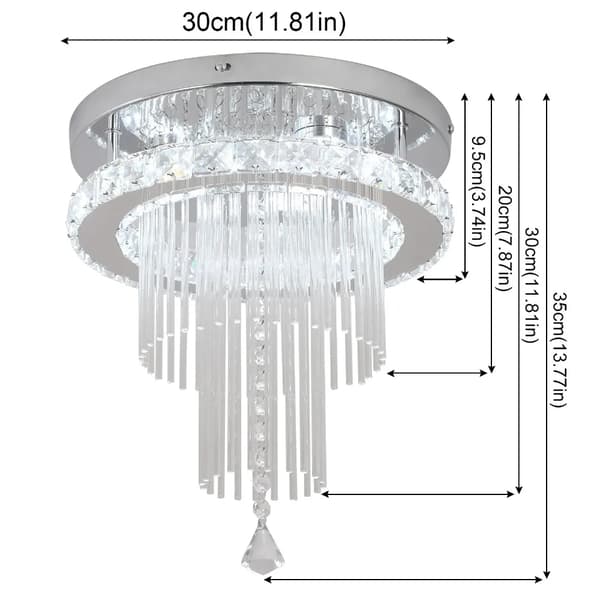 Krona, Modern Stil, LED-belysning,SM01, Dimbar fjärrkontroll