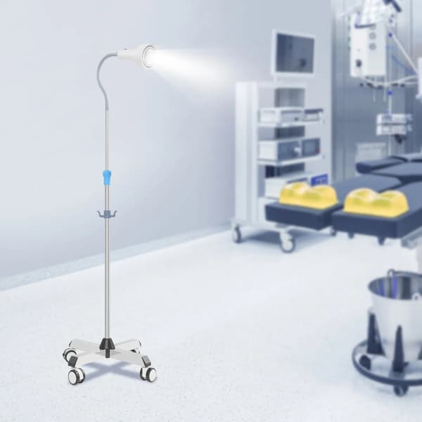 Undersøgelseslampe, LED-lys, Højdejusterbar,HVID