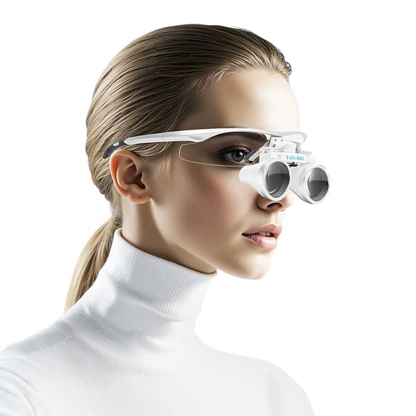Forstørrelsesglas, LED-belysning, Ergonomisk design,Sølv