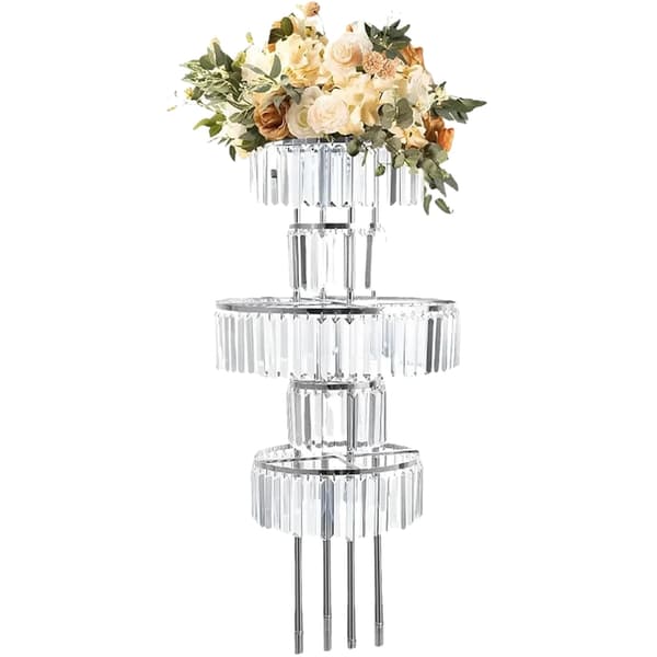 Blomsterstand, 5 niveauer, Elegant udstilling,Sølv