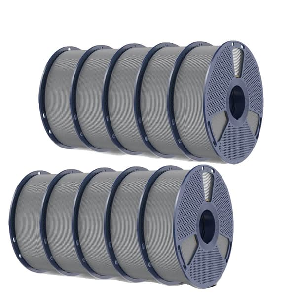 3D Filament, ABS Material, Kompatibel med FDM-printere,Grå 10KG