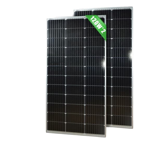 Solpanel, Styv Design, Hög Effektivitet,2PCS 120W