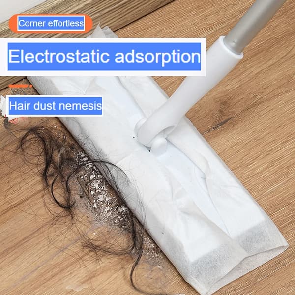 Dammsugningsmoppduk, 100 st, Syntetiskt material,VIT, 100PCS